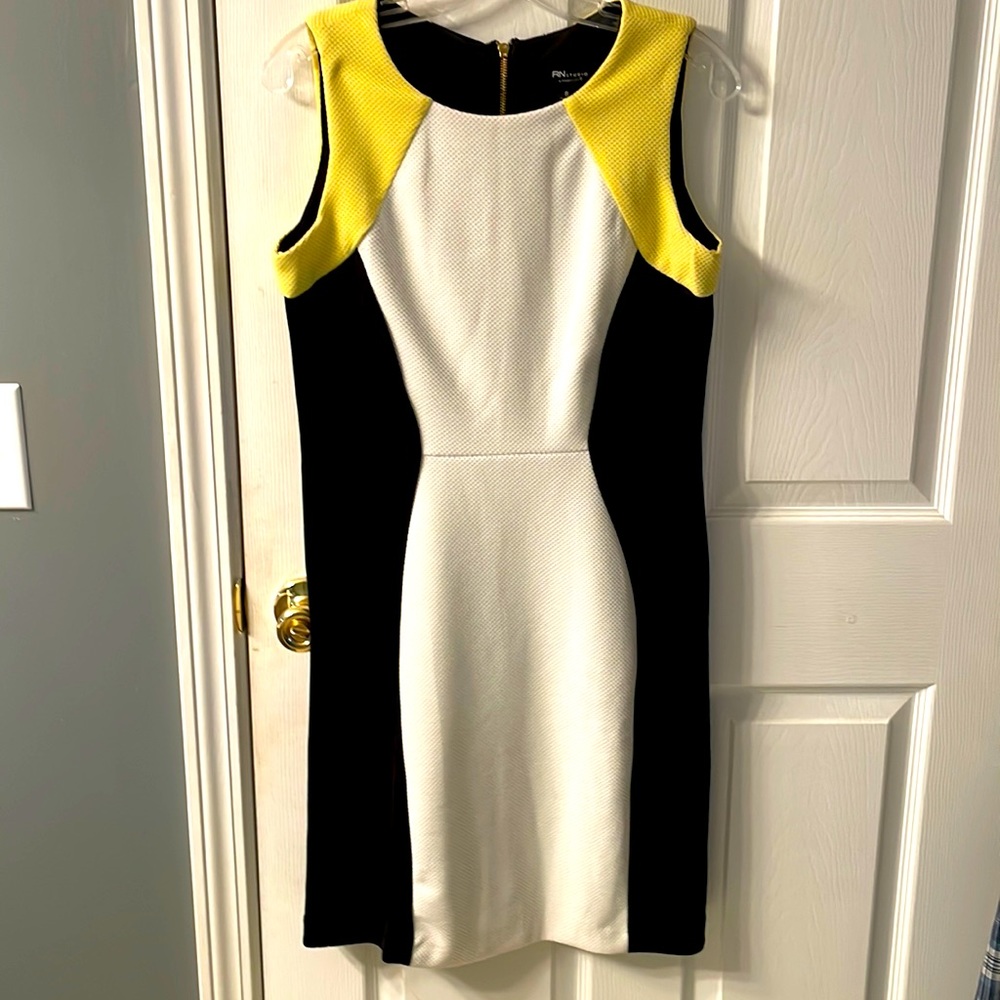Black, Yellow and White Dress